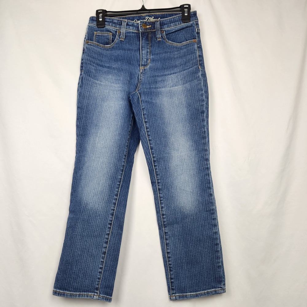 Universal Thread Womens High Rise Straight Crop Striped Jeans‎ Size 4/27R